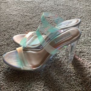 Steve Madden “glass slipper” heels